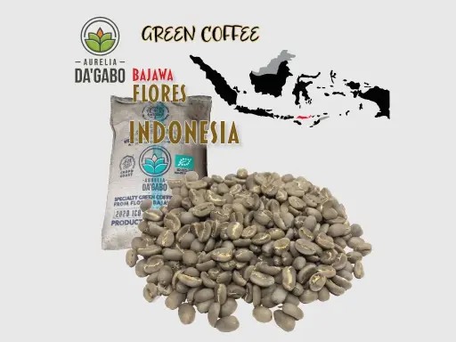 [COGR-FMANG-G1AFW-70kg] Green Coffee FLORES "PADU" Da'Gabo, G1 Arabica, Indonesia, Washed, 70kg